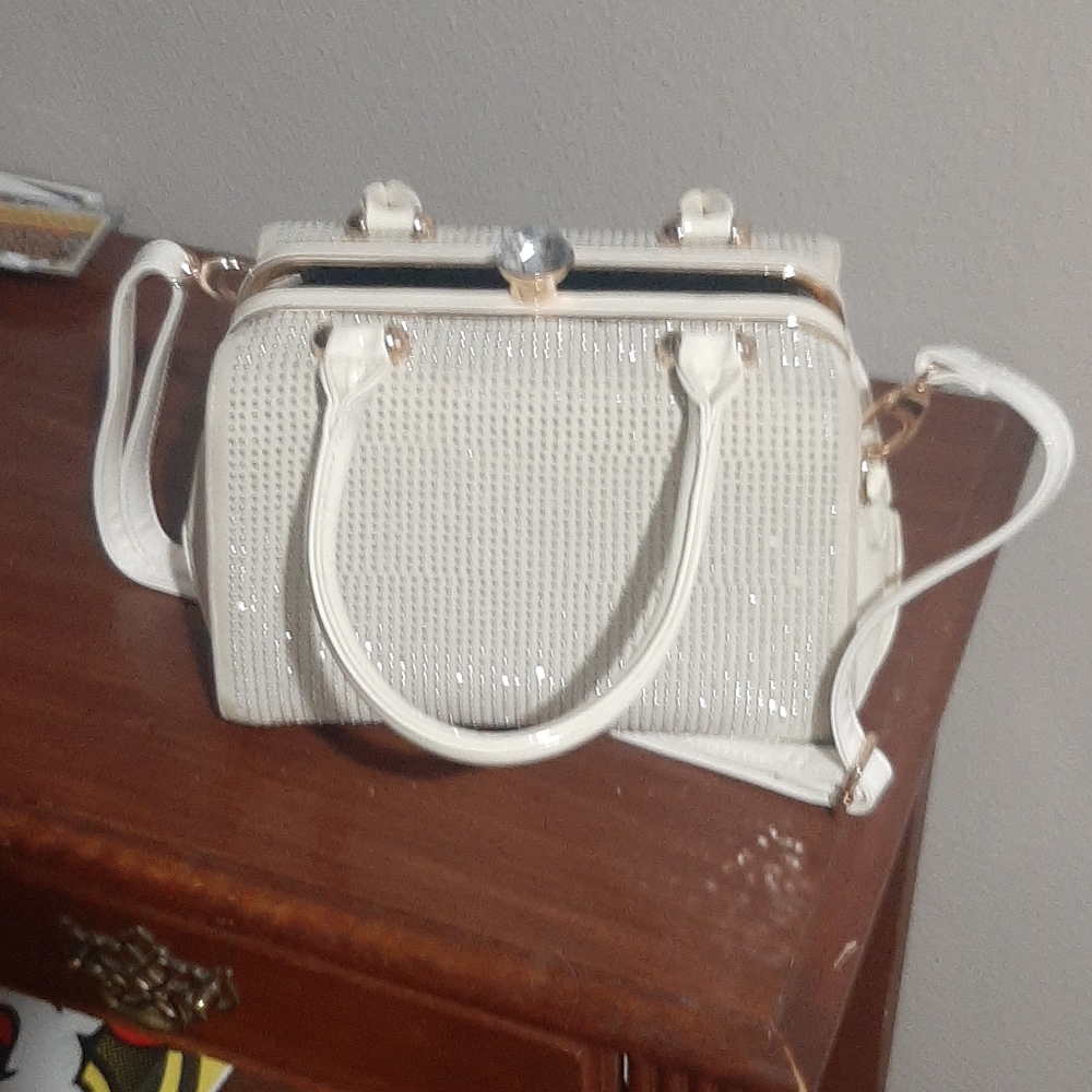 White purse